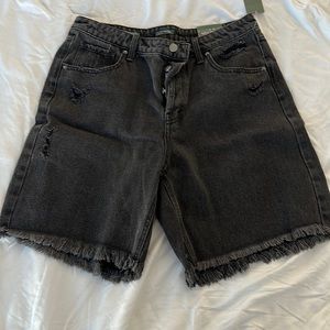 High-Rise Bermuda Shorts